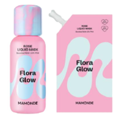 Mamonde Flora Glow Rose Liquid Mask 80ml Set (+Refill 80ml