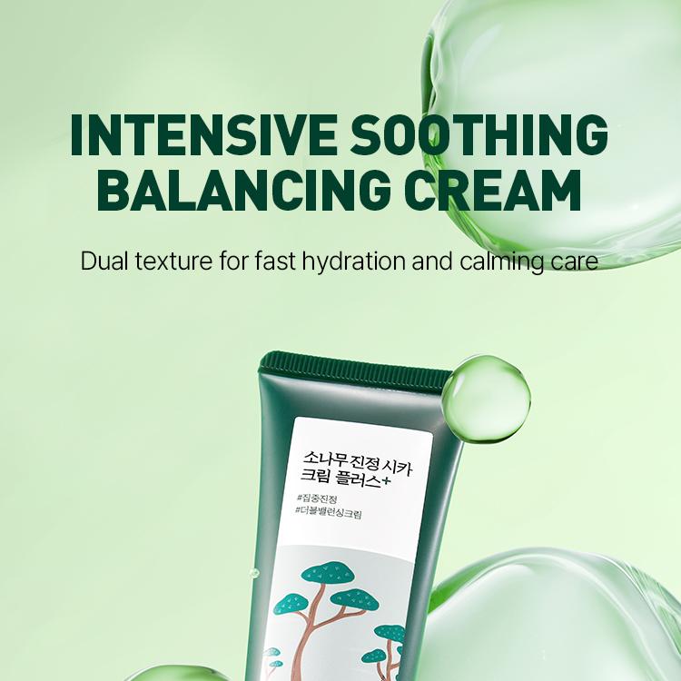 ROUND LAB Pine Calming Cica Cream Plus 60ml Set (+Toner 20ml