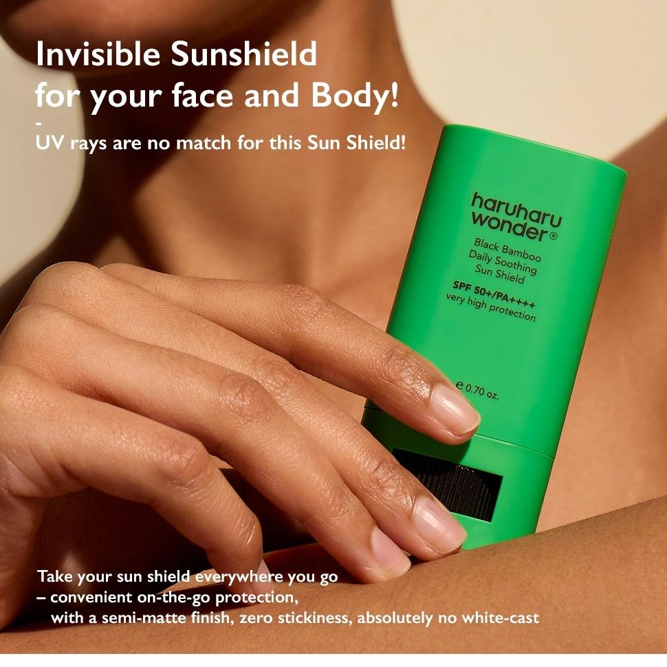 Haruharu wonder Black Bamboo Daily Soothing Sun Shield 20g | OLIVE