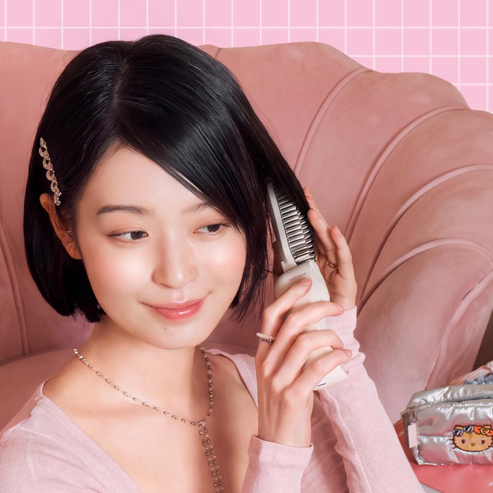[Sanrio EDITION] Vodana Easy Up Hair Styler Flip Ivory Mood Tanning HELLO KITTY Edition (+ Pouch)