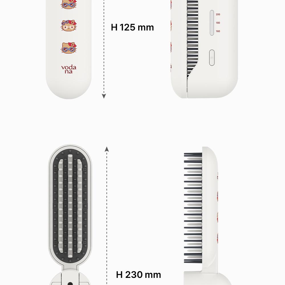 [Sanrio EDITION] Vodana Easy Up Hair Styler Flip Ivory Mood Tanning HELLO KITTY Edition (+ Pouch)