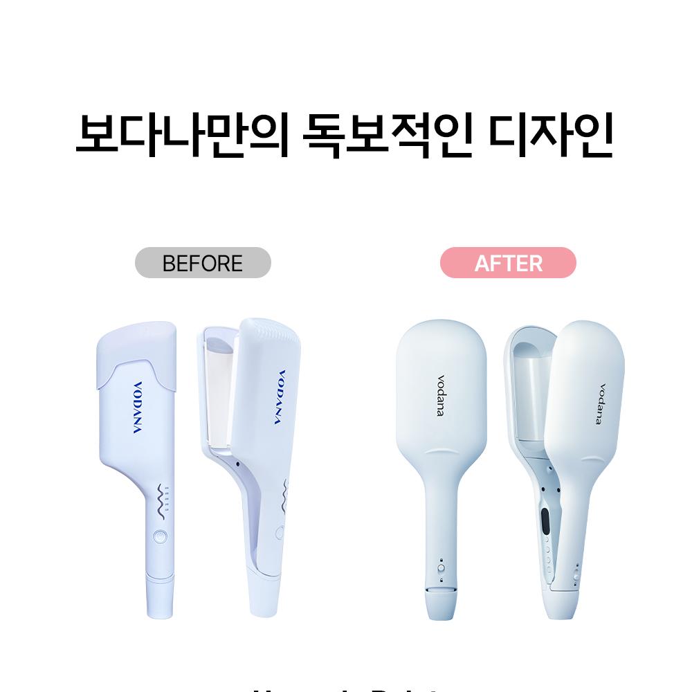 VODANA グローウェーブアイロン 40mm クリーミーブルー | OLIVE YOUNG