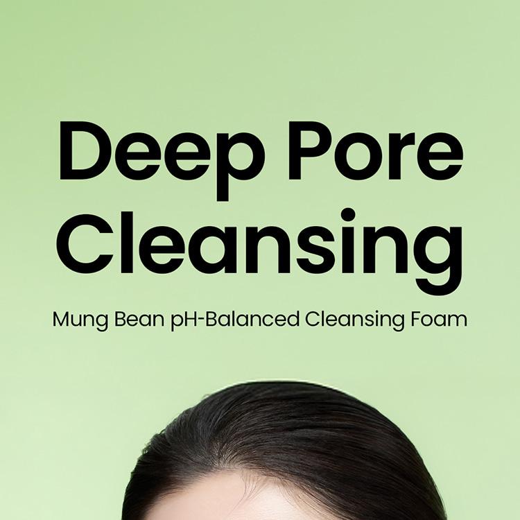 beplain Mung Bean pH-Balanced Cleansing Foam 160ml Double Pack