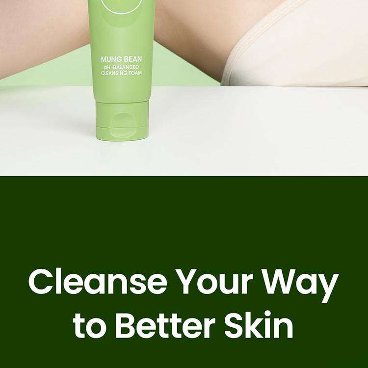 beplain Mung Bean pH-Balanced Cleansing Foam 160ml Double Pack