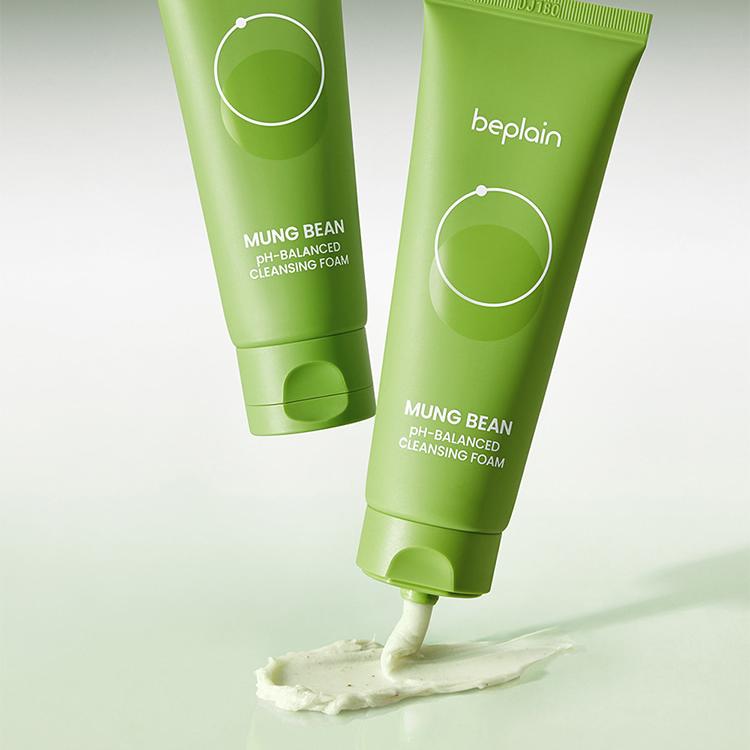 beplain Mung Bean pH-Balanced Cleansing Foam 160ml Double Pack