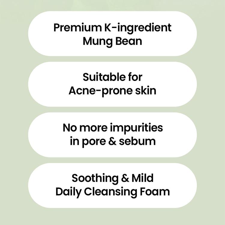 beplain Mung Bean pH-Balanced Cleansing Foam 160ml Double Pack