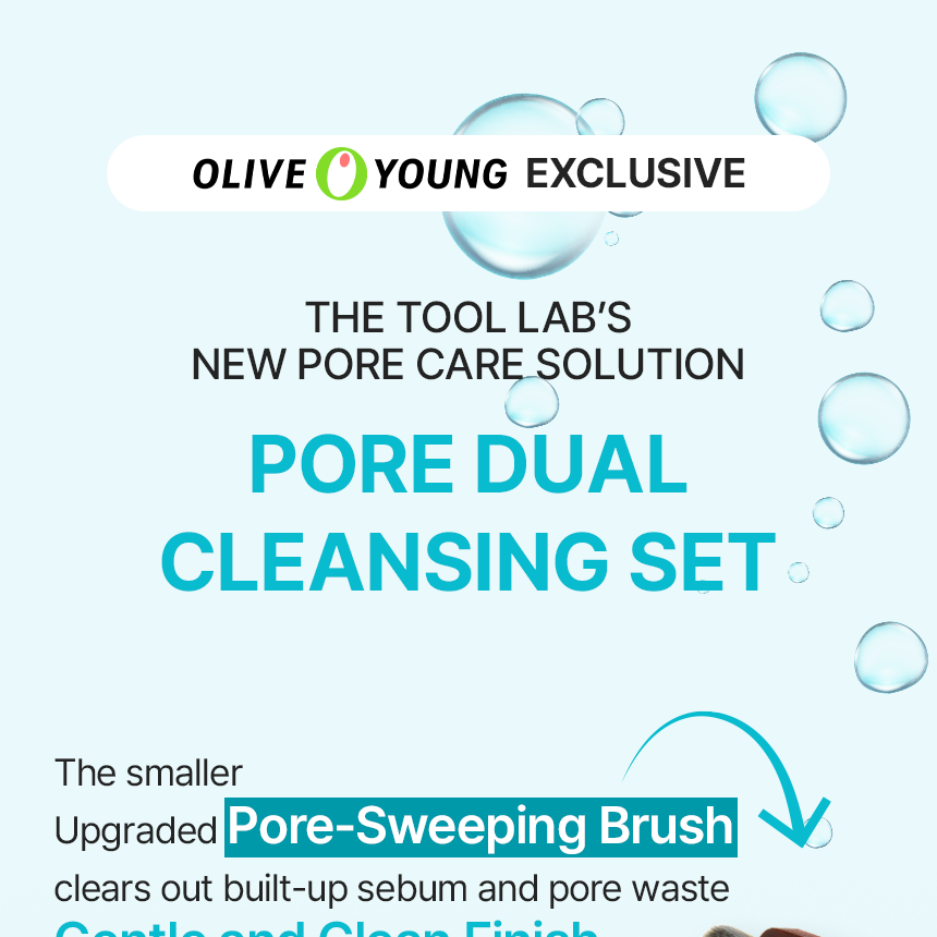 THE TOOL LAB Pore Dual Cleansing Set (701S Brush+Honey Glove 2ea