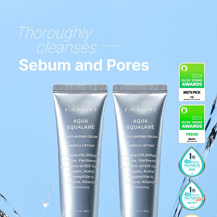 S.NATURE Aqua Squalane Moisturizing Cream 60mL 1+1 Limited