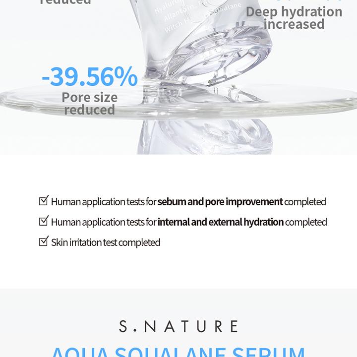 S.NATURE Aqua Squalane Serum 50ml Refill Pack | OLIVE YOUNG